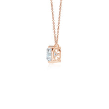 Lab-Grown East-West Oval Diamond Solitaire Pendant