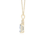 Load image into Gallery viewer, Lab-Grown Emerald-Cut Diamond Pendant with Lab Diamond Trio
