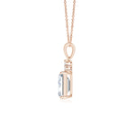 Load image into Gallery viewer, Lab-Grown Emerald-Cut Diamond Pendant with Lab Diamond Trio
