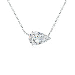 Load image into Gallery viewer, East-West Pear-Shaped Lab-Grown Diamond Solitaire Pendant
