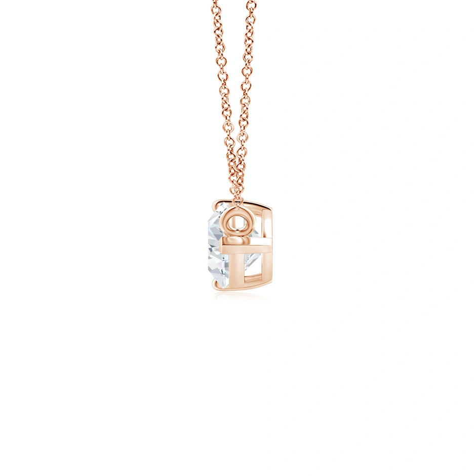 East-West Pear-Shaped Lab-Grown Diamond Solitaire Pendant