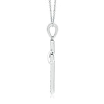 Load image into Gallery viewer, Lab-Grown Pave-Set Diamond Cross and Sideways Infinity Pendant
