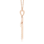 Load image into Gallery viewer, Lab-Grown Pave-Set Diamond Cross and Sideways Infinity Pendant
