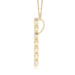 Load image into Gallery viewer, Lab-Grown Prong and Bar Set Diamond Cross Pendant
