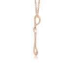 Load image into Gallery viewer, Lab-Grown Diamond Ribbon Cross Pendant
