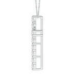 Load image into Gallery viewer, Lab-Grown Classic Shared Prong-Set Diamond Cross Pendant
