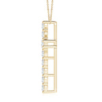 Load image into Gallery viewer, Lab-Grown Classic Shared Prong-Set Diamond Cross Pendant

