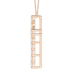 Load image into Gallery viewer, Lab-Grown Classic Shared Prong-Set Diamond Cross Pendant
