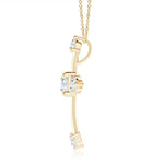 Load image into Gallery viewer, Lab-Grown Classic Diamond Budded Cross Pendant
