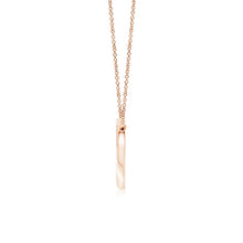 Lab-Grown Pave-Set Diamond Sideways Infinity Cross Pendant