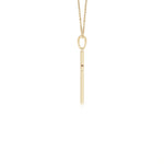 Load image into Gallery viewer, Lab-Grown Milgrain-Edged Diamond Latin Cross Pendant
