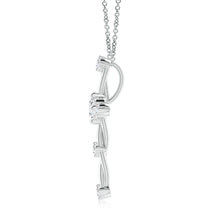 Lab-Grown Diamond Braided Cross Pendant