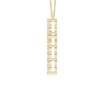 Load image into Gallery viewer, Prong-Set Round Lab-Grown Diamond Cross Pendant
