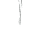 Load image into Gallery viewer, Lab-Grown Graduated Five Stone Diamond Halo Necklace
