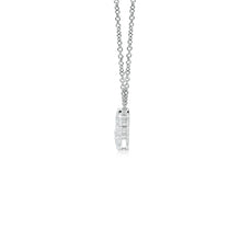 Lab-Grown Graduated Five Stone Diamond Halo Necklace