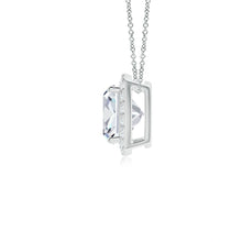 Vintage Inspired Cushion Lab-Grown Diamond Halo Pendant