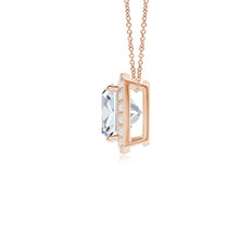 Vintage Inspired Cushion Lab-Grown Diamond Halo Pendant