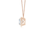 Load image into Gallery viewer, Lab-Grown Cushion Diamond Halo Pendant with Filigree
