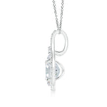 Load image into Gallery viewer, Classic Lab-Grown Diamond Halo Pendant
