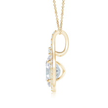 Classic Lab-Grown Diamond Halo Pendant