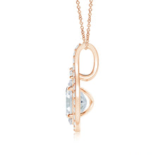 Classic Lab-Grown Diamond Halo Pendant