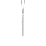 Load image into Gallery viewer, Lab-Grown Prong-Set Diamond Capital &quot;A&quot; Knife-Edge Initial Pendant
