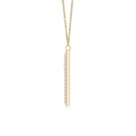 Load image into Gallery viewer, Lab-Grown Prong-Set Diamond Capital &quot;A&quot; Knife-Edge Initial Pendant
