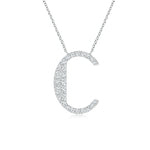 Load image into Gallery viewer, Lab-Grown Modern Deco Diamond Capital &quot;C&quot; Initial Pendant
