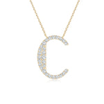 Load image into Gallery viewer, Lab-Grown Modern Deco Diamond Capital &quot;C&quot; Initial Pendant
