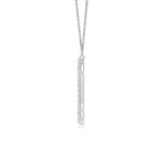 Load image into Gallery viewer, Lab-Grown Prong-Set Diamond Capital &quot;C&quot; Knife-Edge Initial Pendant
