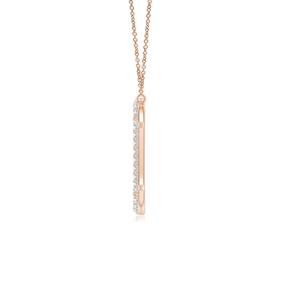 Lab-Grown Prong-Set Diamond Capital "C" Knife-Edge Initial Pendant