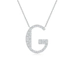 Load image into Gallery viewer, Lab-Grown Modern Deco Diamond Capital &quot;G&quot; Initial Pendant
