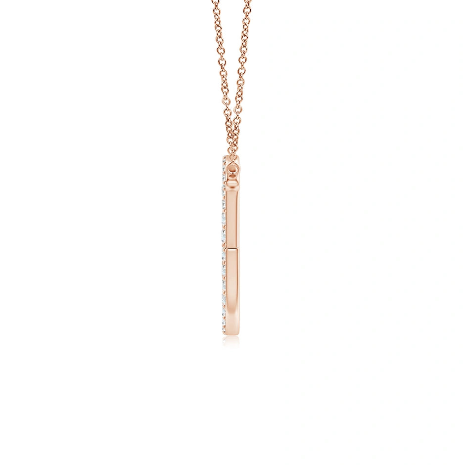 Lab-Grown Modern Deco Diamond Capital "G" Initial Pendant