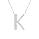 Load image into Gallery viewer, Lab-Grown Modern Deco Diamond Capital &quot;K&quot; Initial Pendant
