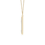 Load image into Gallery viewer, Lab-Grown Prong-Set Diamond Capital &quot;M&quot; Knife-Edge Initial Pendant
