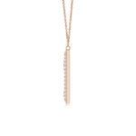 Load image into Gallery viewer, Lab-Grown Prong-Set Diamond Capital &quot;M&quot; Knife-Edge Initial Pendant
