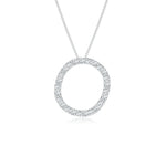 Load image into Gallery viewer, Lab-Grown Prong-Set Diamond Capital &quot;O&quot; Initial Pendant

