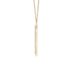 Load image into Gallery viewer, Lab-Grown Prong-Set Diamond Capital &quot;Q&quot; Knife-Edge Initial Pendant
