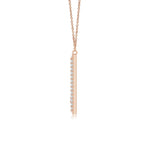 Load image into Gallery viewer, Lab-Grown Prong-Set Diamond Capital &quot;V&quot; Knife-Edge Initial Pendant
