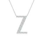 Load image into Gallery viewer, Lab-Grown Modern Deco Diamond Capital &quot;Z&quot; Initial Pendant
