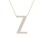 Load image into Gallery viewer, Lab-Grown Modern Deco Diamond Capital &quot;Z&quot; Initial Pendant
