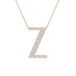 Load image into Gallery viewer, Lab-Grown Modern Deco Diamond Capital &quot;Z&quot; Initial Pendant

