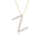Load image into Gallery viewer, Lab-Grown Prong-Set Diamond Capital &quot;Z&quot; Initial Pendant
