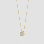 Load and play video in Gallery viewer, Lab-Grown Solitaire Round Diamond Floating Pendant
