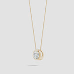 Load and play video in Gallery viewer, Lab-Grown Bezel-Set Round Diamond Solitaire Pendant
