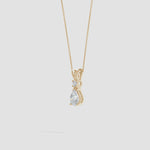 Load and play video in Gallery viewer, Prong-Set Lab-Grown Diamond Teardrop V-Bale Pendant
