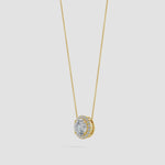 Load and play video in Gallery viewer, Vintage Inspired Round Lab-Grown Diamond Halo Pendant
