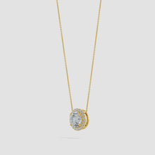 Vintage Inspired Round Lab-Grown Diamond Halo Pendant