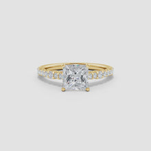 Lab-Grown Solitaire Princess Cut Diamond Engagement Ring