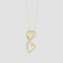 Lab-Grown Diamond Double Heart Infinity Pendant